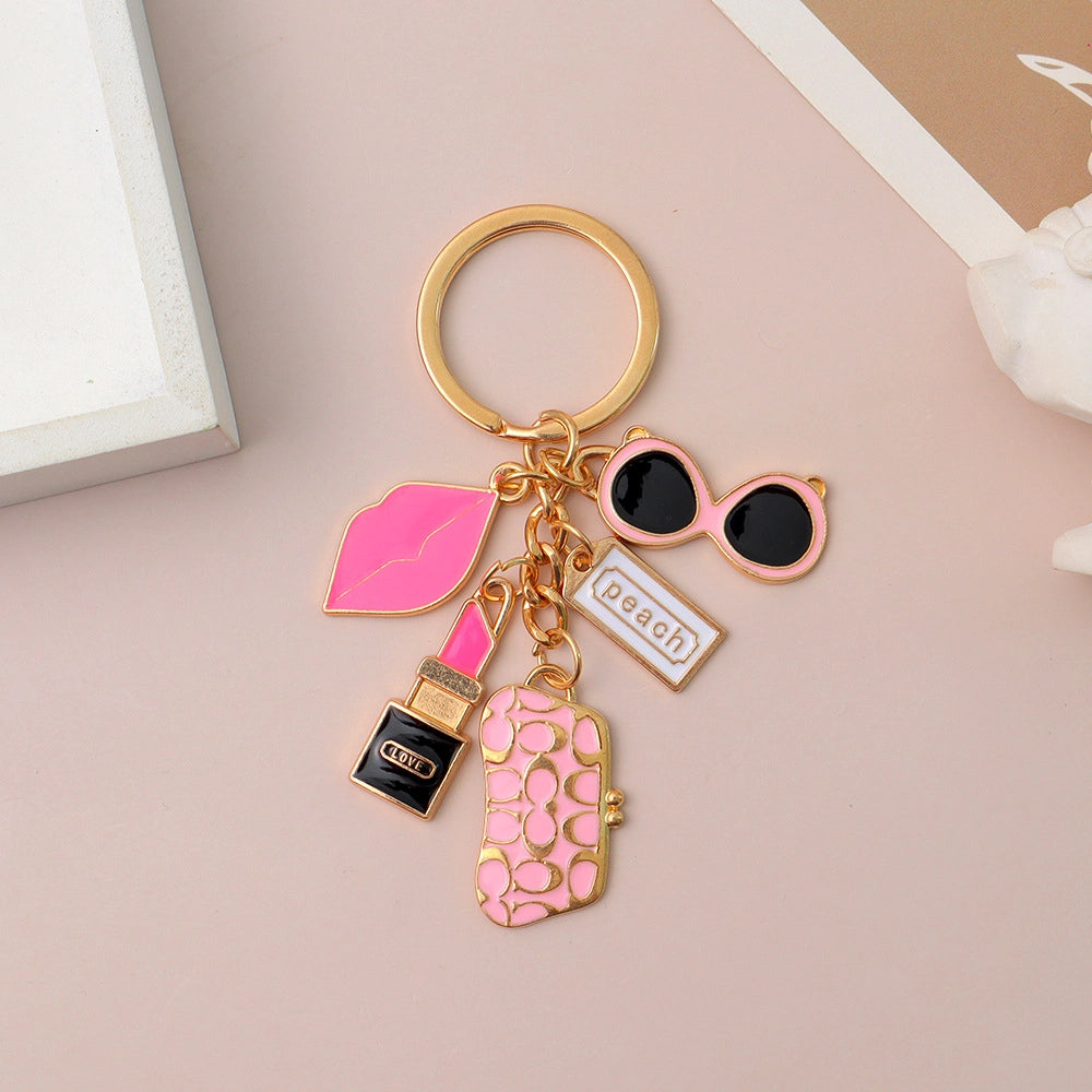 Wallet Lipstick Keychain