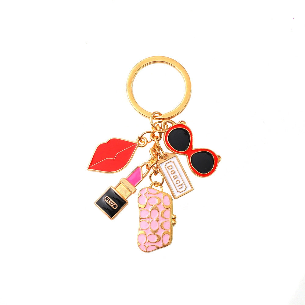 Wallet Lipstick Keychain
