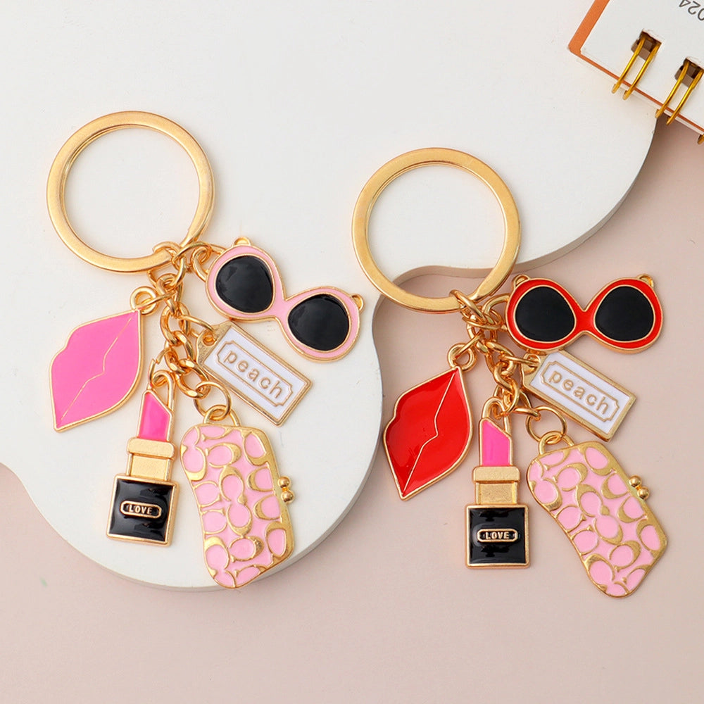 Wallet Lipstick Keychain
