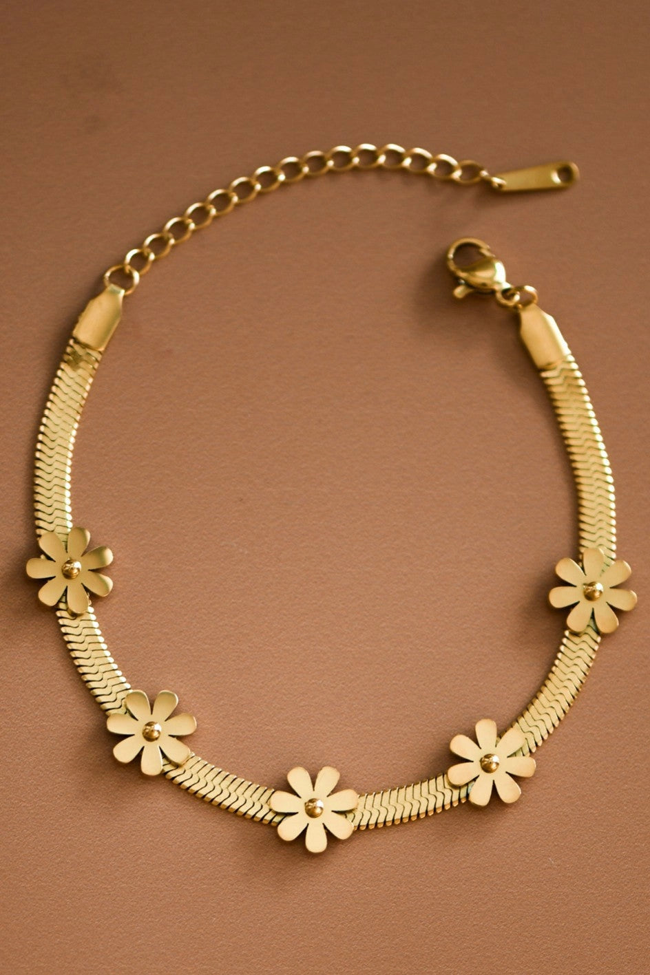18K Gold Plated Waterproof Stainless Steel Chain Bracelet