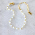 Pearl & Gold Chain Bracelet