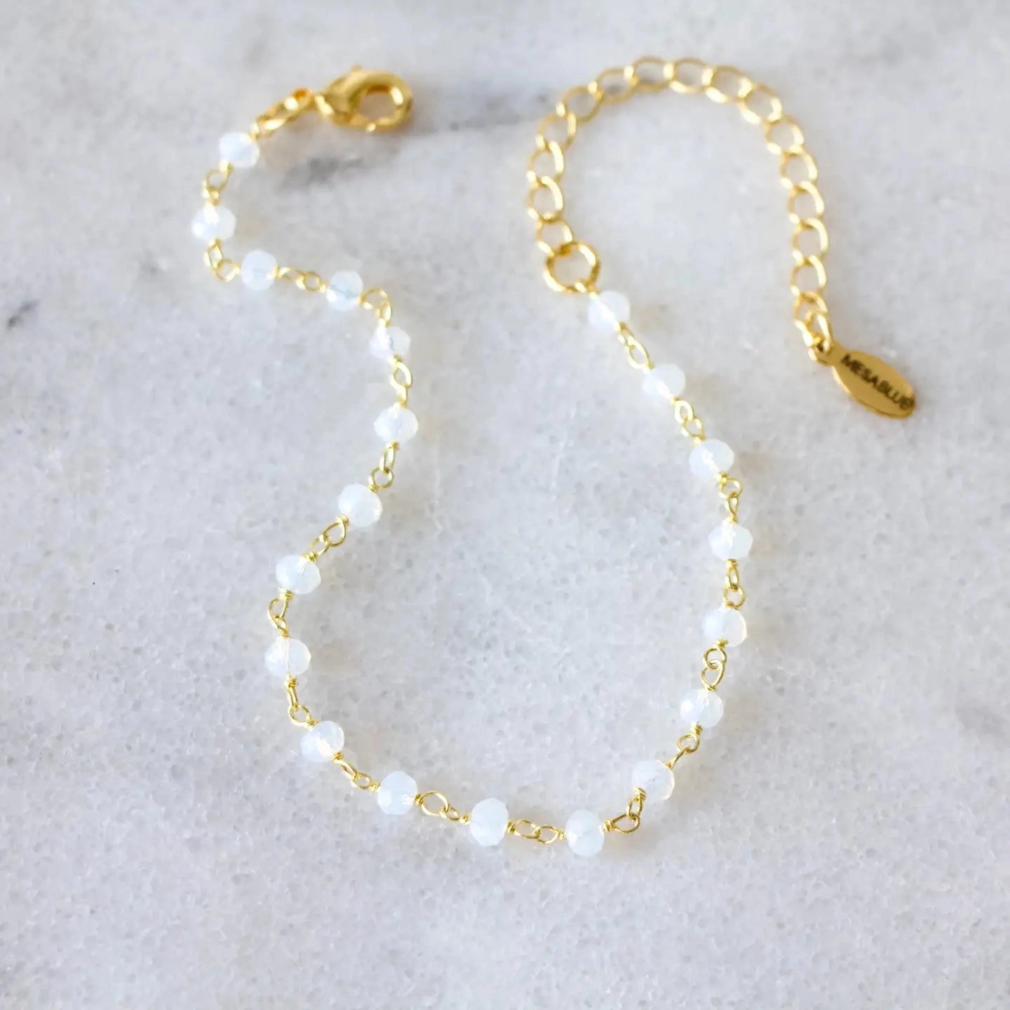 Pearl & Gold Chain Bracelet