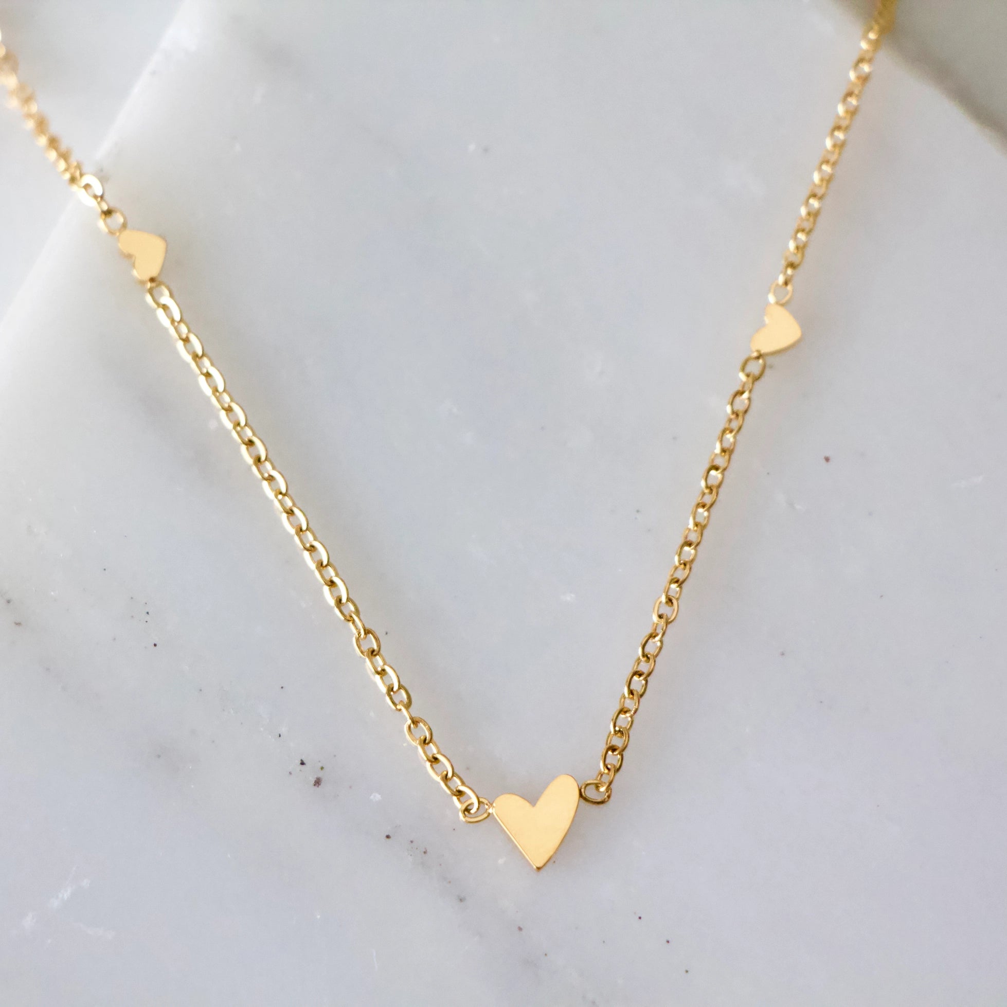 Delicate Gold Heart Necklace