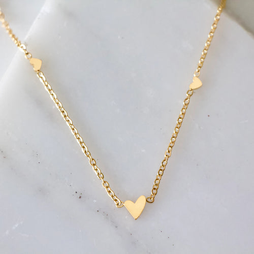 Delicate Gold Heart Necklace