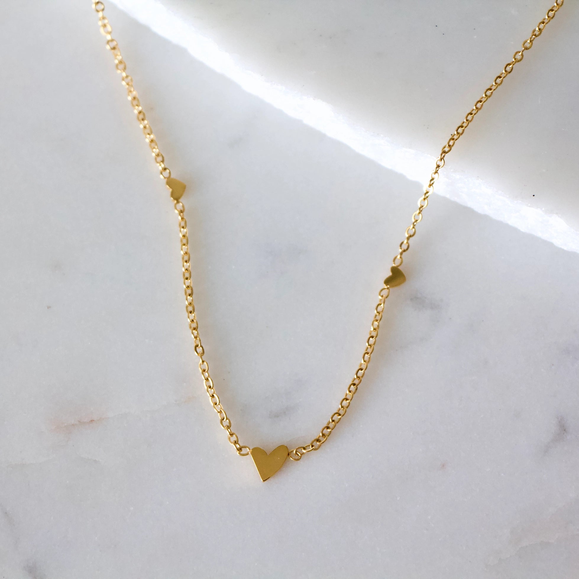 Delicate Gold Heart Necklace
